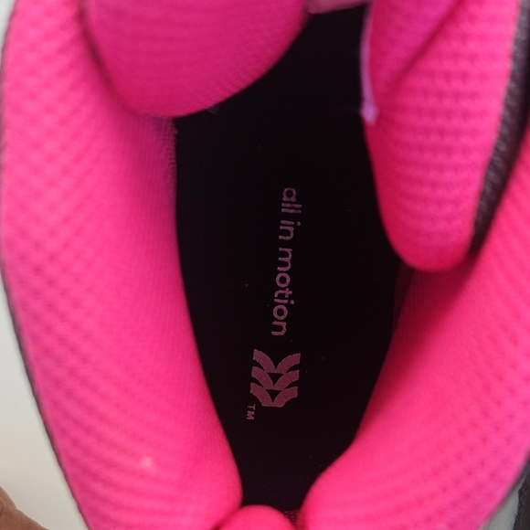 All in Motion Gray and Pink Athletic Sneakers - Picture 6 of 7